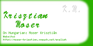 krisztian moser business card